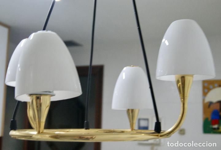 Vintage: lampara de techo oro brillo, blanco y negro - Foto 3