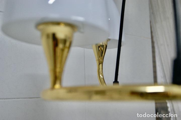 Vintage: lampara de techo oro brillo, blanco y negro - Foto 6
