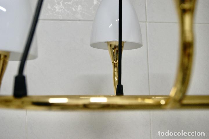 Vintage: lampara de techo oro brillo, blanco y negro - Foto 7