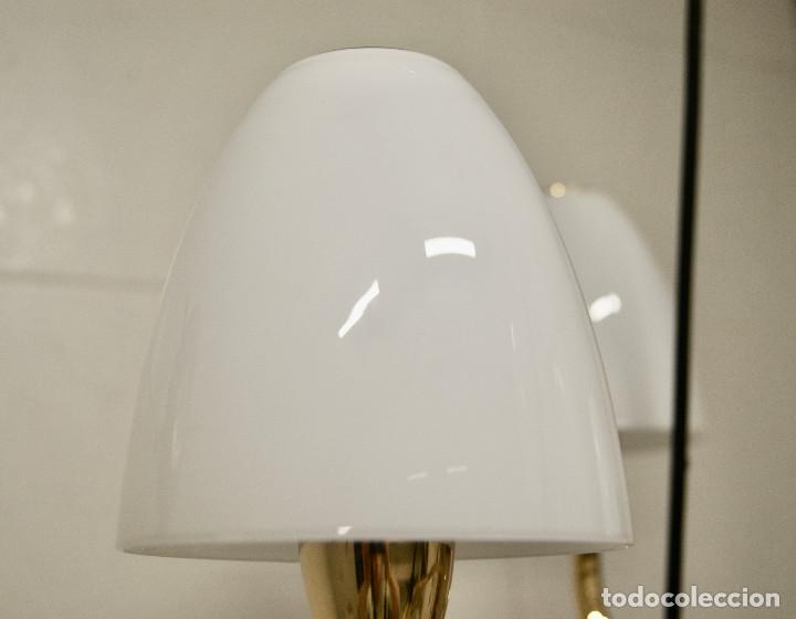 Vintage: lampara de techo oro brillo, blanco y negro - Foto 9