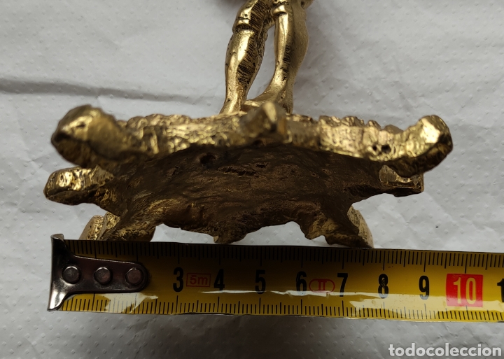 Vintage: 2 candelabros bronce - Foto 9