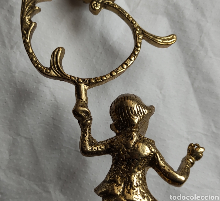 Vintage: 2 candelabros bronce - Foto 11