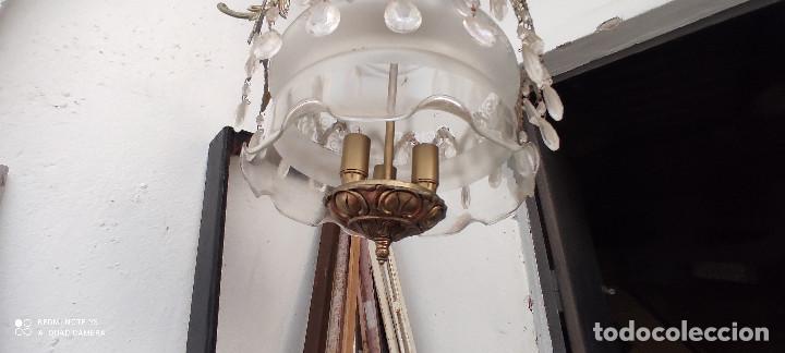 Vintage: lampara de techo de metal - Foto 4