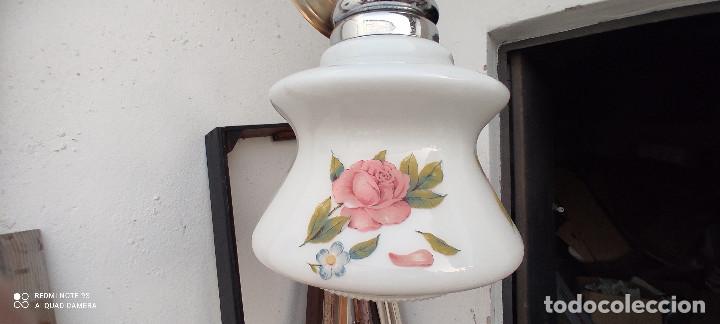 Vintage: lampara con tulipa opalina - Foto 2
