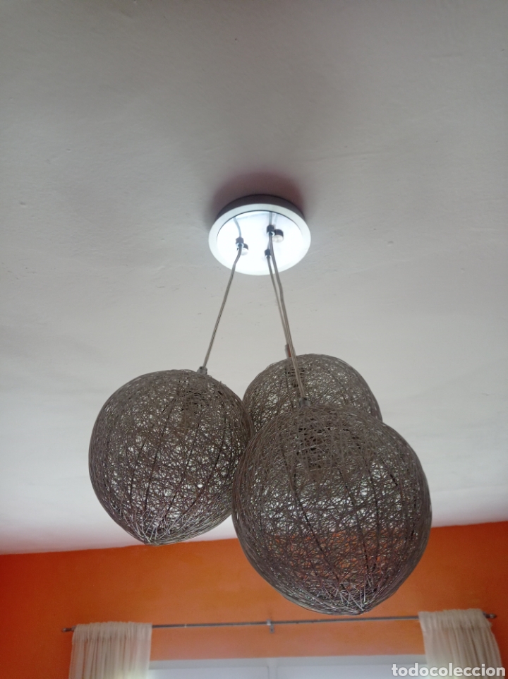 Vintage: Lampara de dise&ntilde;o vintage aluminio bolas - Foto 3