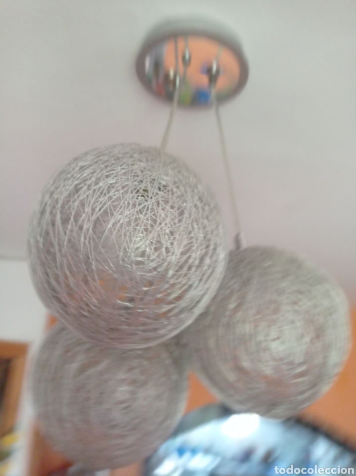 Vintage: Lampara de dise&ntilde;o vintage aluminio bolas - Foto 5