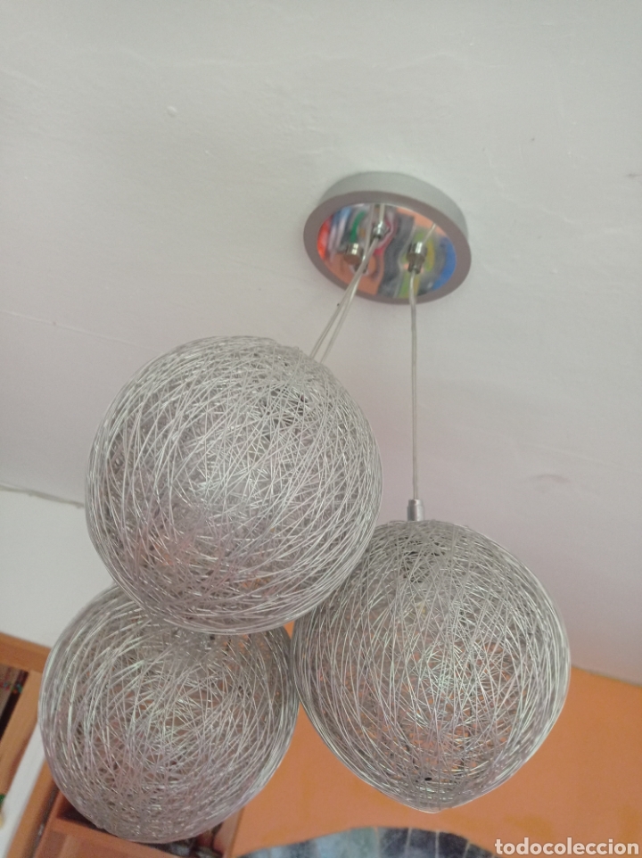 Vintage: Lampara de dise&ntilde;o vintage aluminio bolas - Foto 4