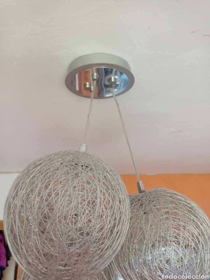 Vintage: Lampara de dise&ntilde;o vintage aluminio bolas - Foto 6