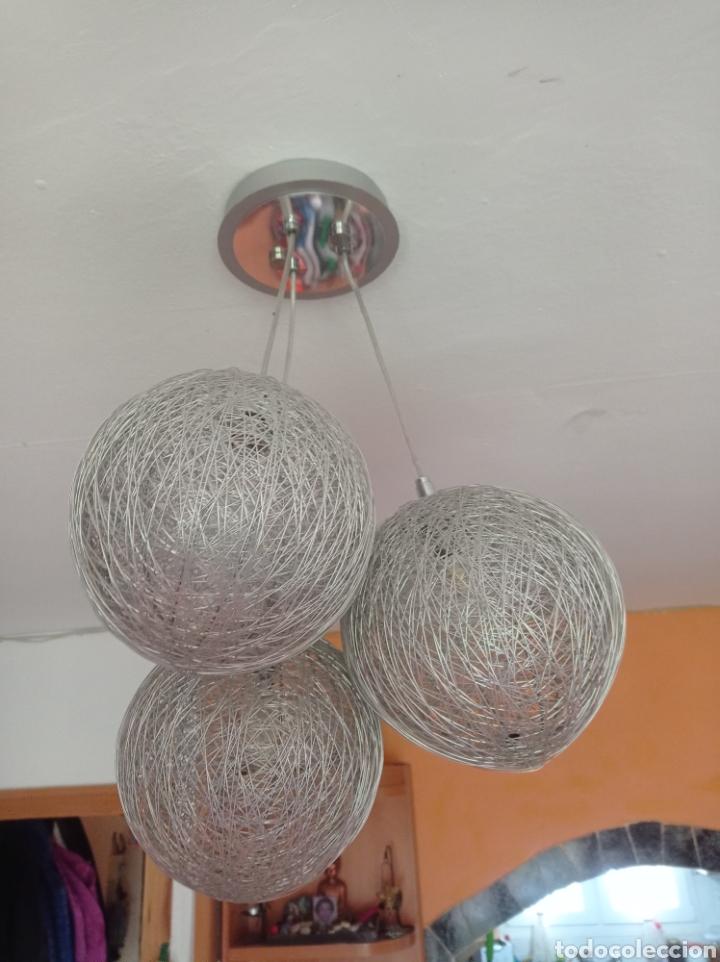 Vintage: Lampara de dise&ntilde;o vintage aluminio bolas - Foto 1