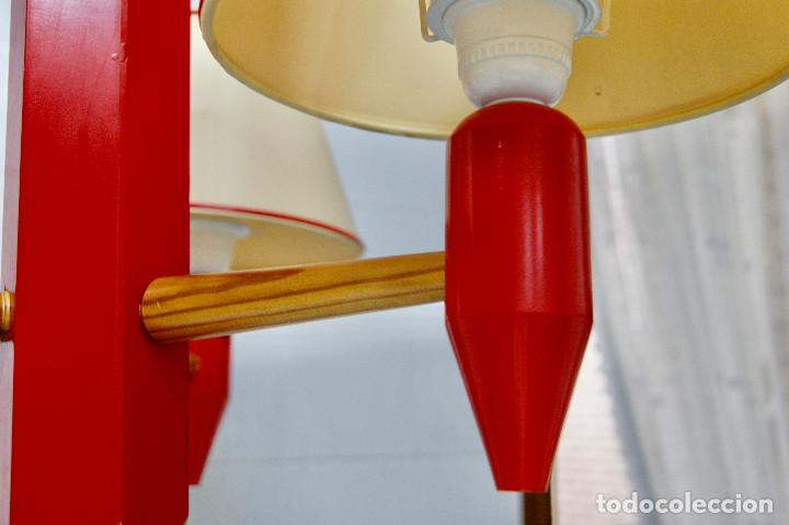 Vintage: lampara de techo rojo con forma de lapicero - Foto 10