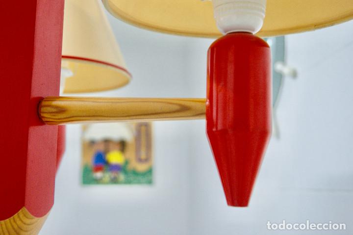 Vintage: lampara de techo rojo con forma de lapicero - Foto 12
