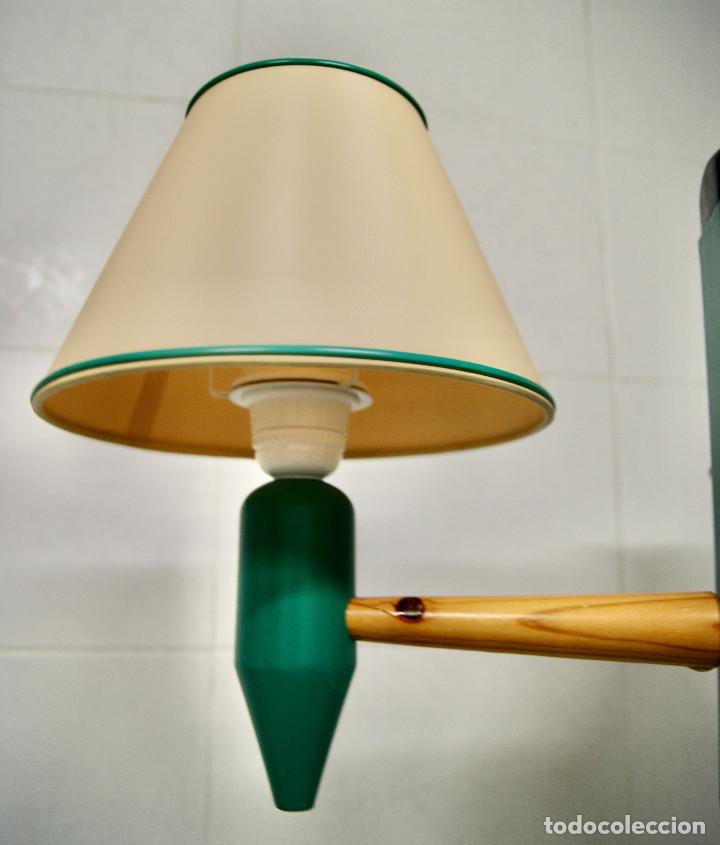 Vintage: lampara de techo lapicero verde - Foto 7