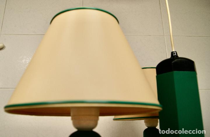 Vintage: lampara de techo lapicero verde - Foto 8