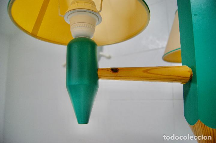 Vintage: lampara de techo lapicero verde - Foto 9