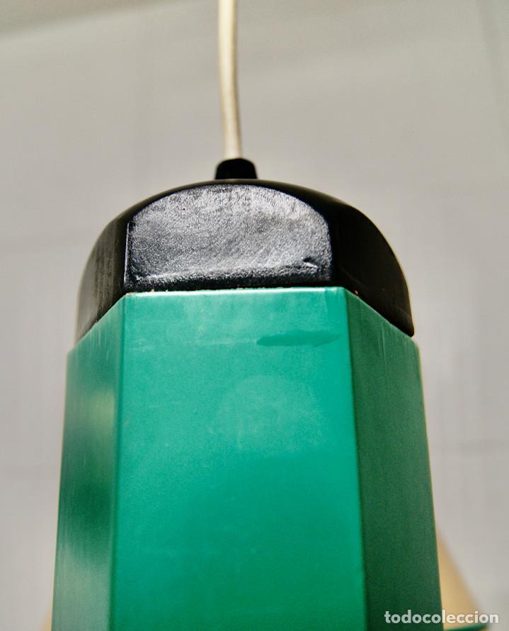 Vintage: lampara de techo lapicero verde - Foto 11