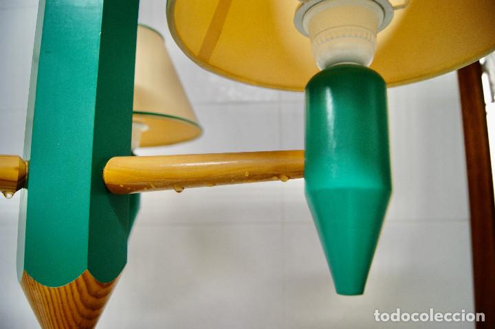 Vintage: lampara de techo lapicero verde - Foto 16