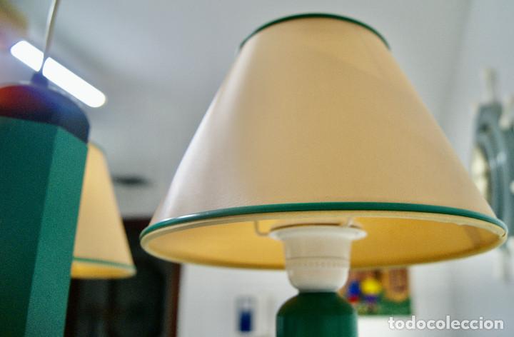 Vintage: lampara de techo lapicero verde - Foto 18