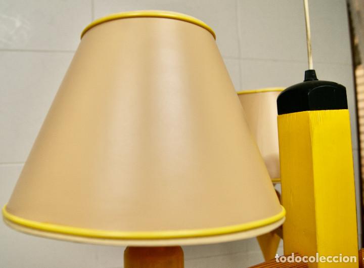 Vintage: lampara de techo lapicero amarillo - Foto 10