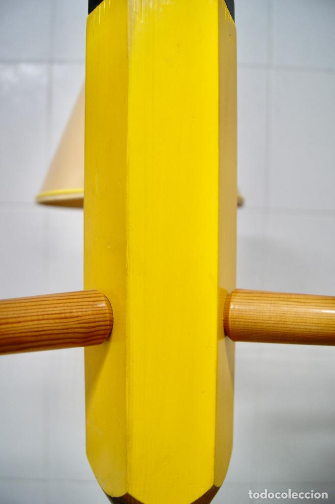 Vintage: lampara de techo lapicero amarillo - Foto 15