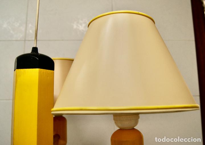 Vintage: lampara de techo lapicero amarillo - Foto 17