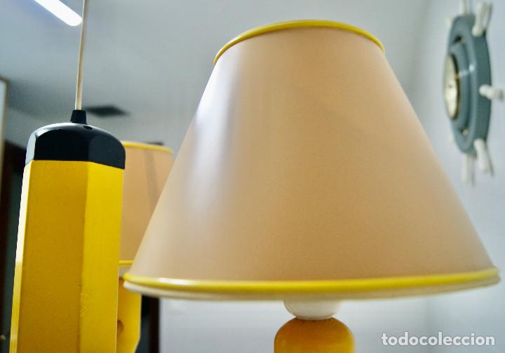 Vintage: lampara de techo lapicero amarillo - Foto 19