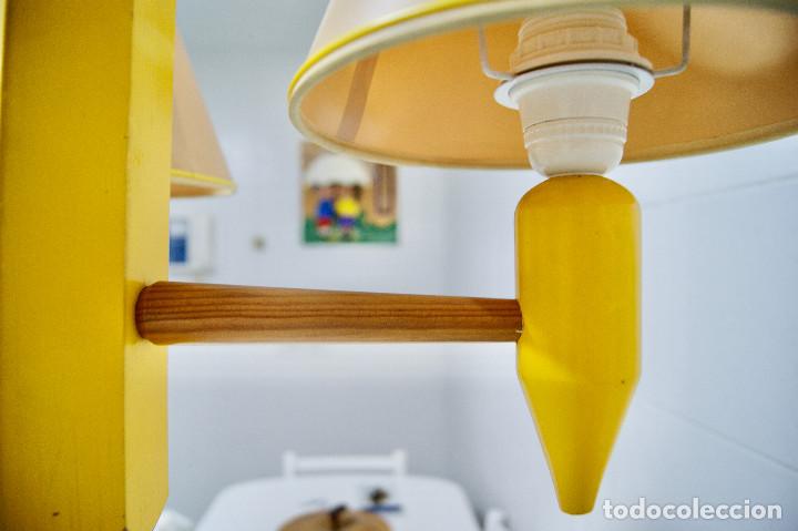 Vintage: lampara de techo lapicero amarillo - Foto 20