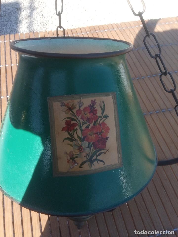 Vintage: Bonita lampara de chapa - Foto 1