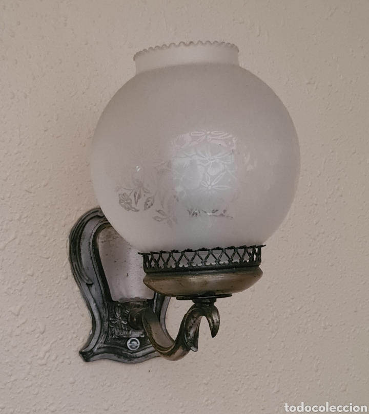 Vintage: Lampara aplique vintage de globo - Foto 1