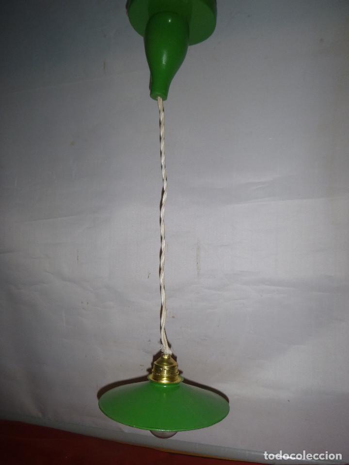 Vintage: LAMPARA DE PLATO, CABLEADA - Foto 2