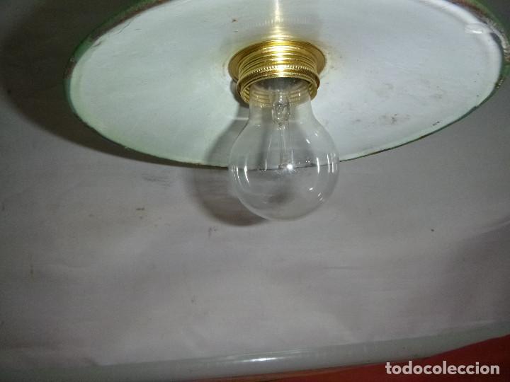 Vintage: LAMPARA DE PLATO, CABLEADA - Foto 4