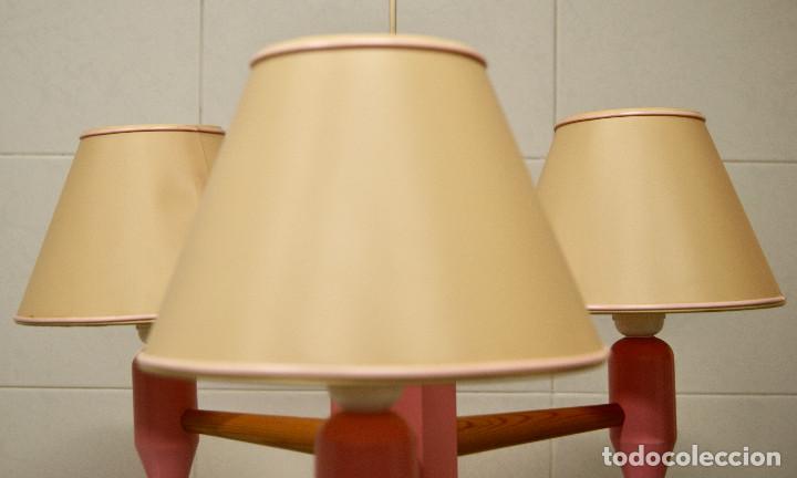 Vintage: lampara de techo lapicero rosa - Foto 4