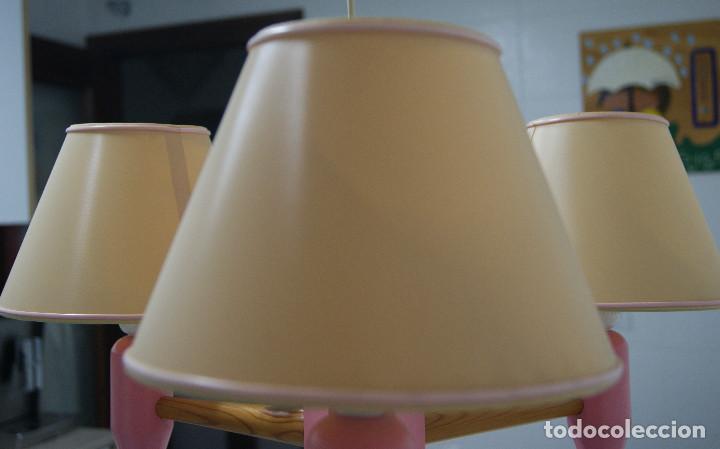 Vintage: lampara de techo lapicero rosa - Foto 6