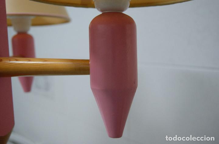 Vintage: lampara de techo lapicero rosa - Foto 9