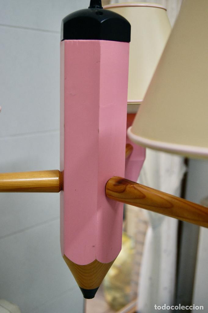 Vintage: lampara de techo lapicero rosa - Foto 13