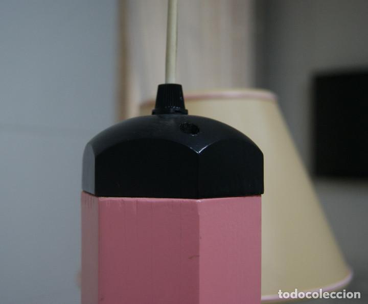 Vintage: lampara de techo lapicero rosa - Foto 14