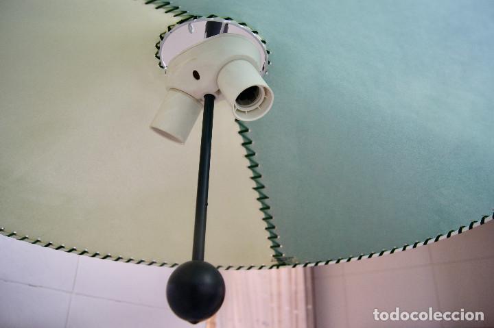 Vintage: lampara de techo verde claro y oscuro - Foto 6