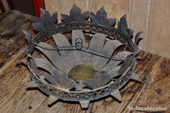 Vintage: Plaf&oacute;n hojas para ocultar bombillas - Foto 10