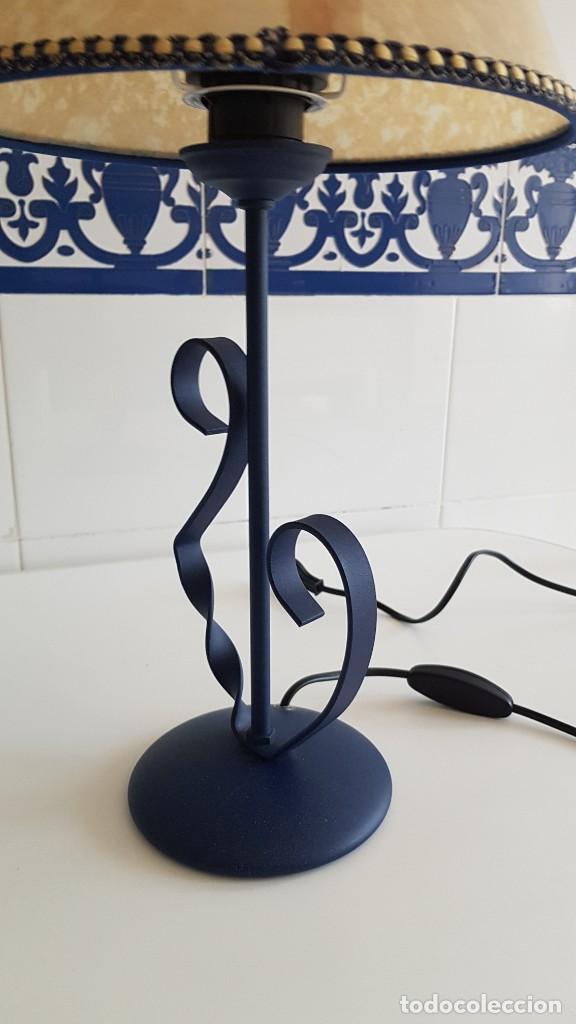 Vintage: LAMPARA DE MESA DE FORJA - Foto 4