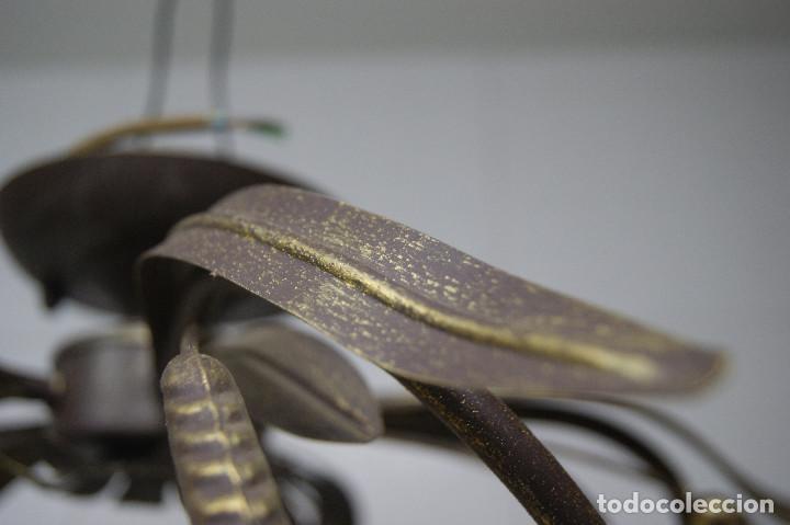 Vintage: lampara de techo marr&oacute;n y cristal - Foto 12