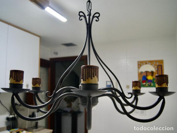 Vintage: lampara de techo marr&oacute;n y velas - Foto 4