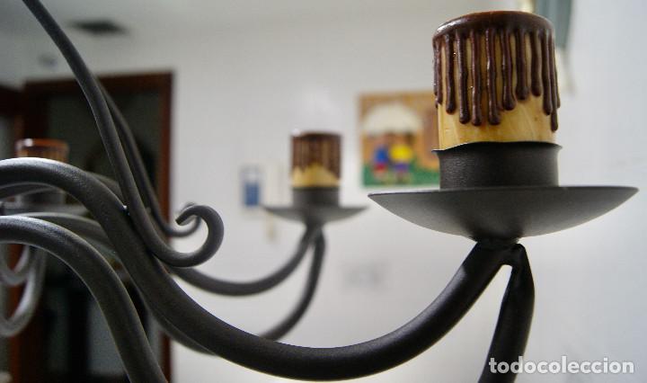 Vintage: lampara de techo marr&oacute;n y velas - Foto 8
