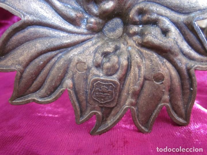 Vintage: PAREJA DE CANDELABROS ART NOUVEAU ESTILO - Foto 3