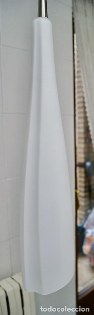 Vintage: lampara de techo negro, gris y tulipa opal - Foto 6