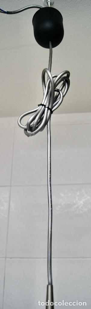 Vintage: lampara de techo negro, gris y tulipa opal - Foto 13