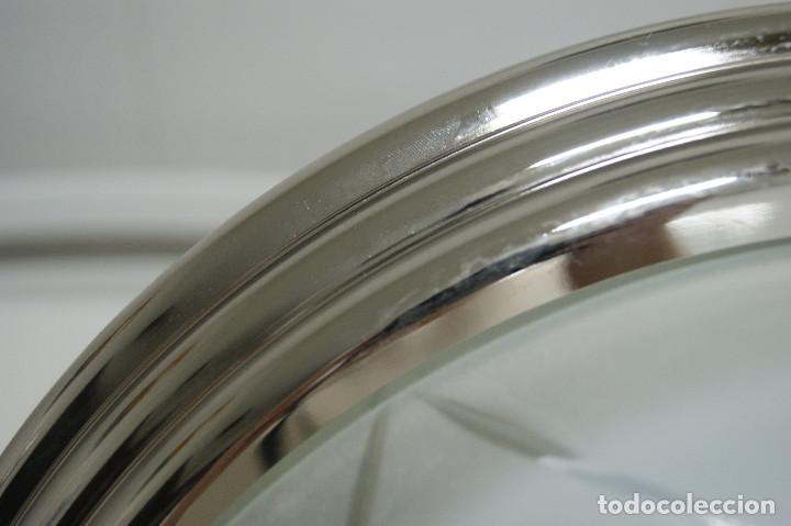 Vintage: aplique/plaf&oacute;n cromo, oro y cristal - Foto 8