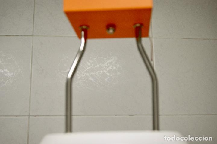 Vintage: lampara de techo tipo semiplaf&oacute;n naranja y blanco - Foto 15