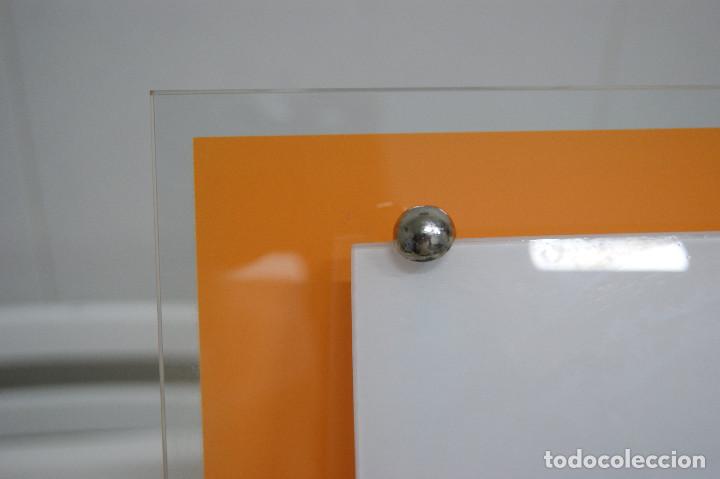 Vintage: aplique/plaf&oacute;n naranja y opal - Foto 6