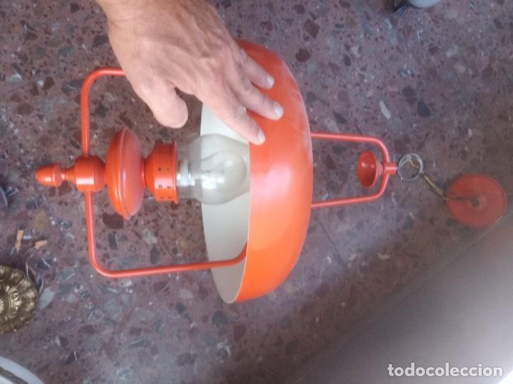 Vintage: Lampara antigua de chapa imitando un farol - Foto 2