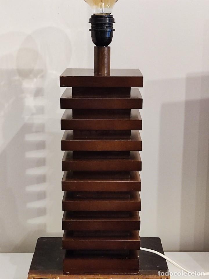 Vintage: LAMPARA MADERA - Foto 4