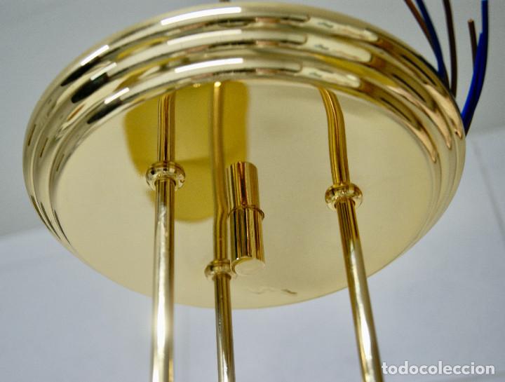 Vintage: lampara de techo dorada y cristal - Foto 19